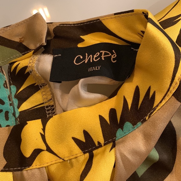 Yellow flower blouse - size S - Picture 6 of 13